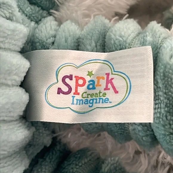 NWT Spark Create Imagine Octopus Plush w/ Rattle, Ages 0+ Teal & White Baby Toy - Picture 7 of 10